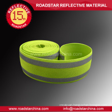 Reflective webbing warning tape for clothing